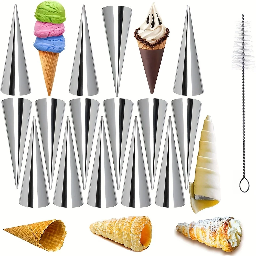 Kitchen Baking Brush - [13pcs Stainless Steel Pastry Molds]13pcs Stainless