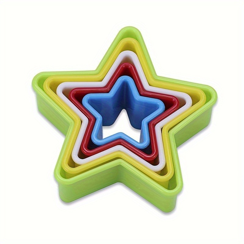 Kitchen Baking Store - 1/2/3PCS Star Shaped Cookie Cutters, Plastic