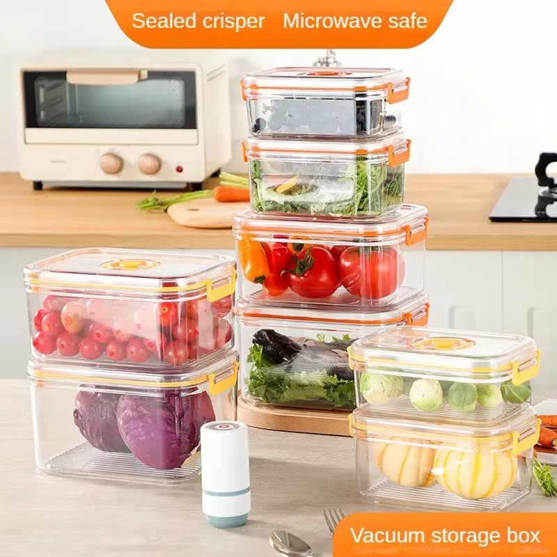 Kitchen Baking Tray Storage - Vacuum Fresh-keeping Box Refrigerator Sealed Canister