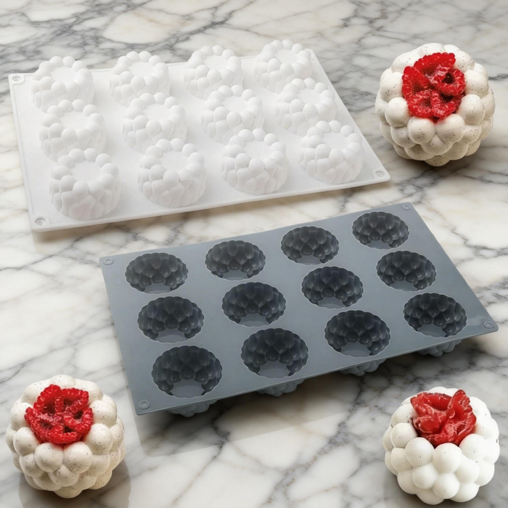 Baking Kitchen Design - 12-Cell Bubble Cylinder Design White or