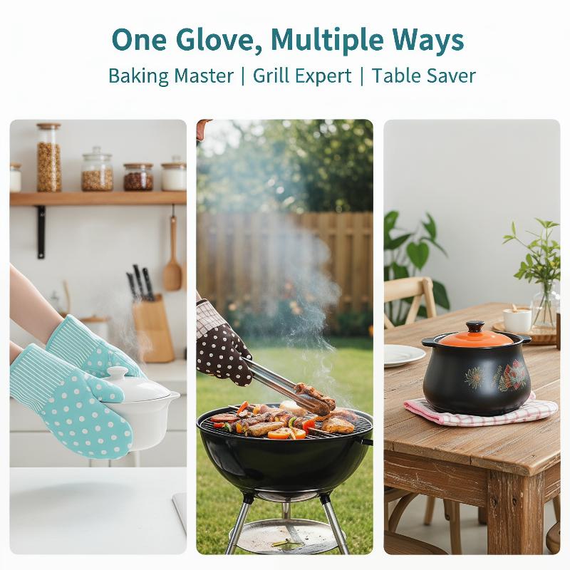Baking Kitchen Design - Oven Gloves Microwave Heat-resistant Design for