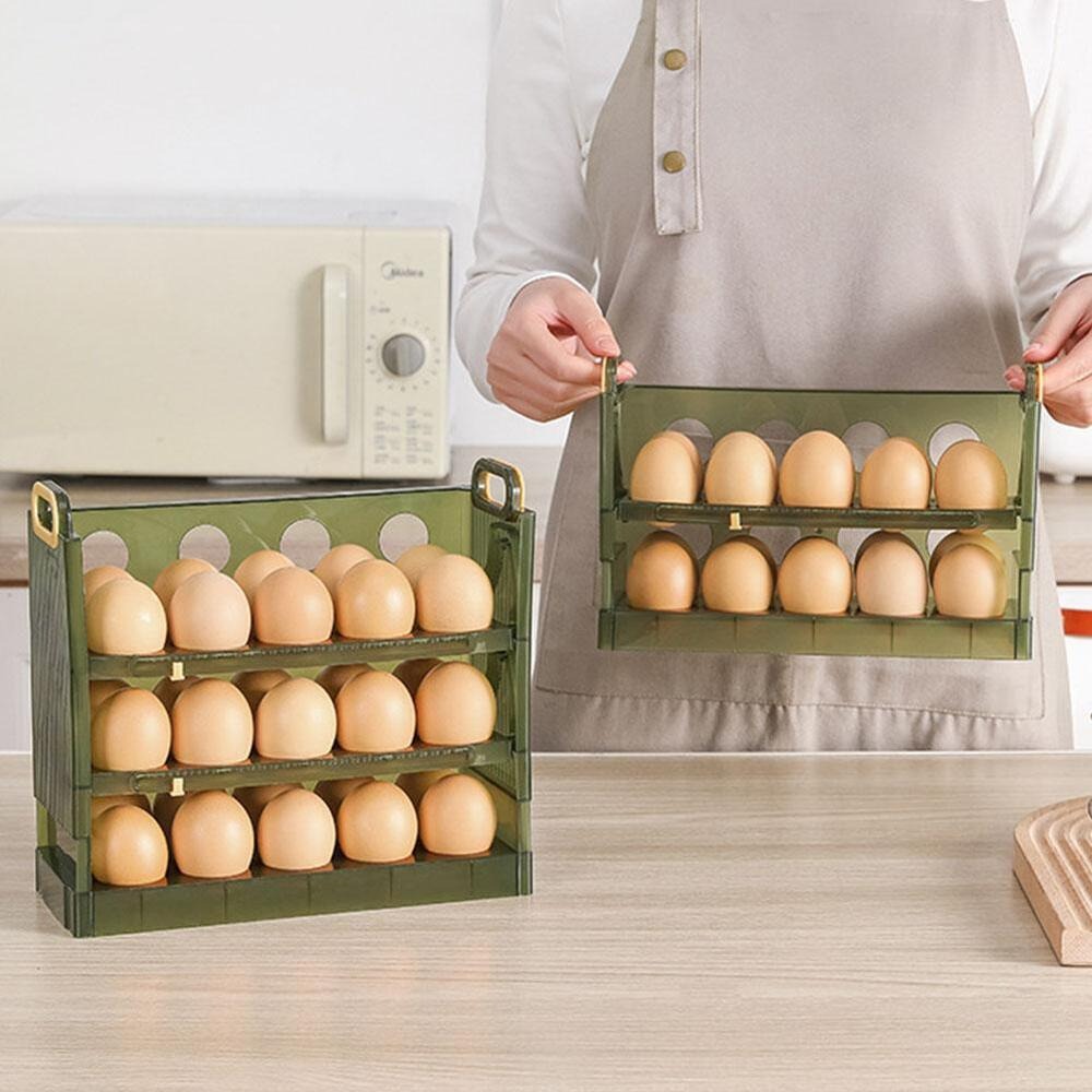 Kitchen Baking Tray Storage - Egg Box Storage Box Side Door