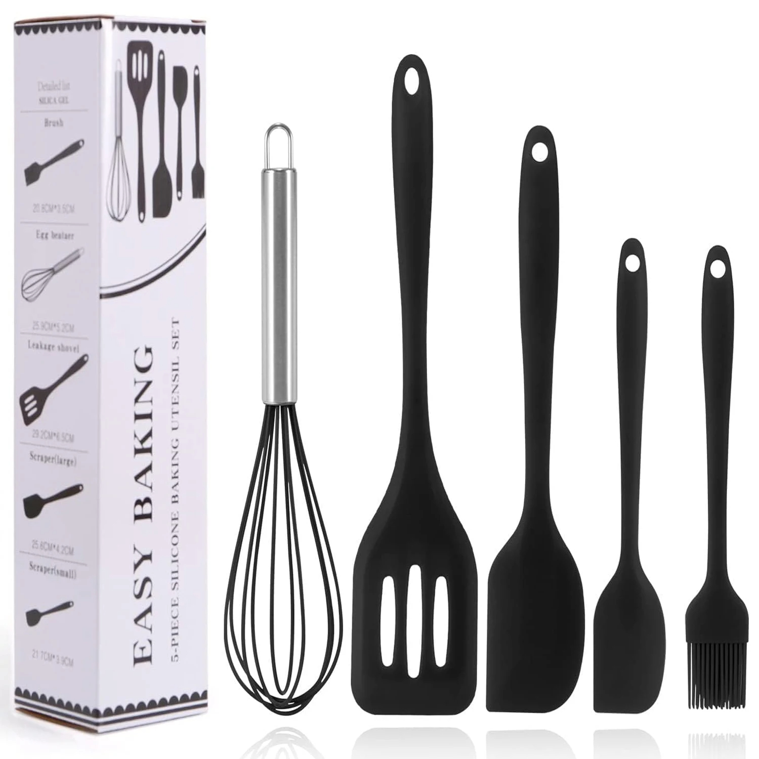 5PCS Set Silicone Spatula Oil  - Kitchen Baking Brush incelemesi ve fiyatı