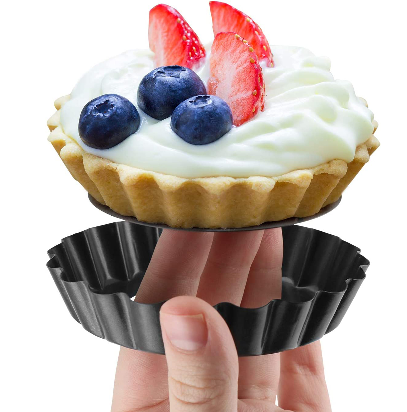 6 Pcs Mini Tart Pans 4 Inch wi - Muffin Tin Nonstick incelemesi ve fiyatı
