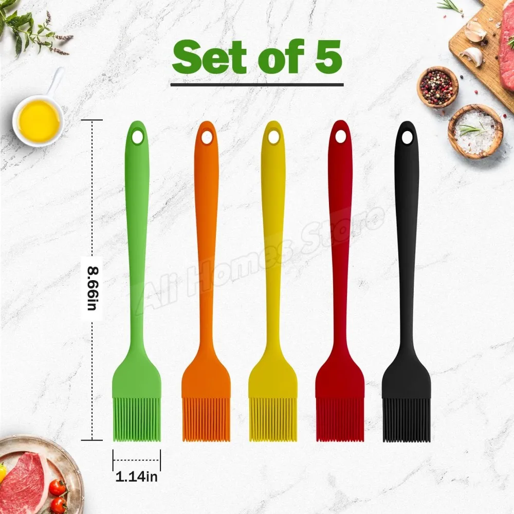 5/3/2/1pcs Silicone Kitchen Br - Kitchen Baking Brush incelemesi ve fiyatı