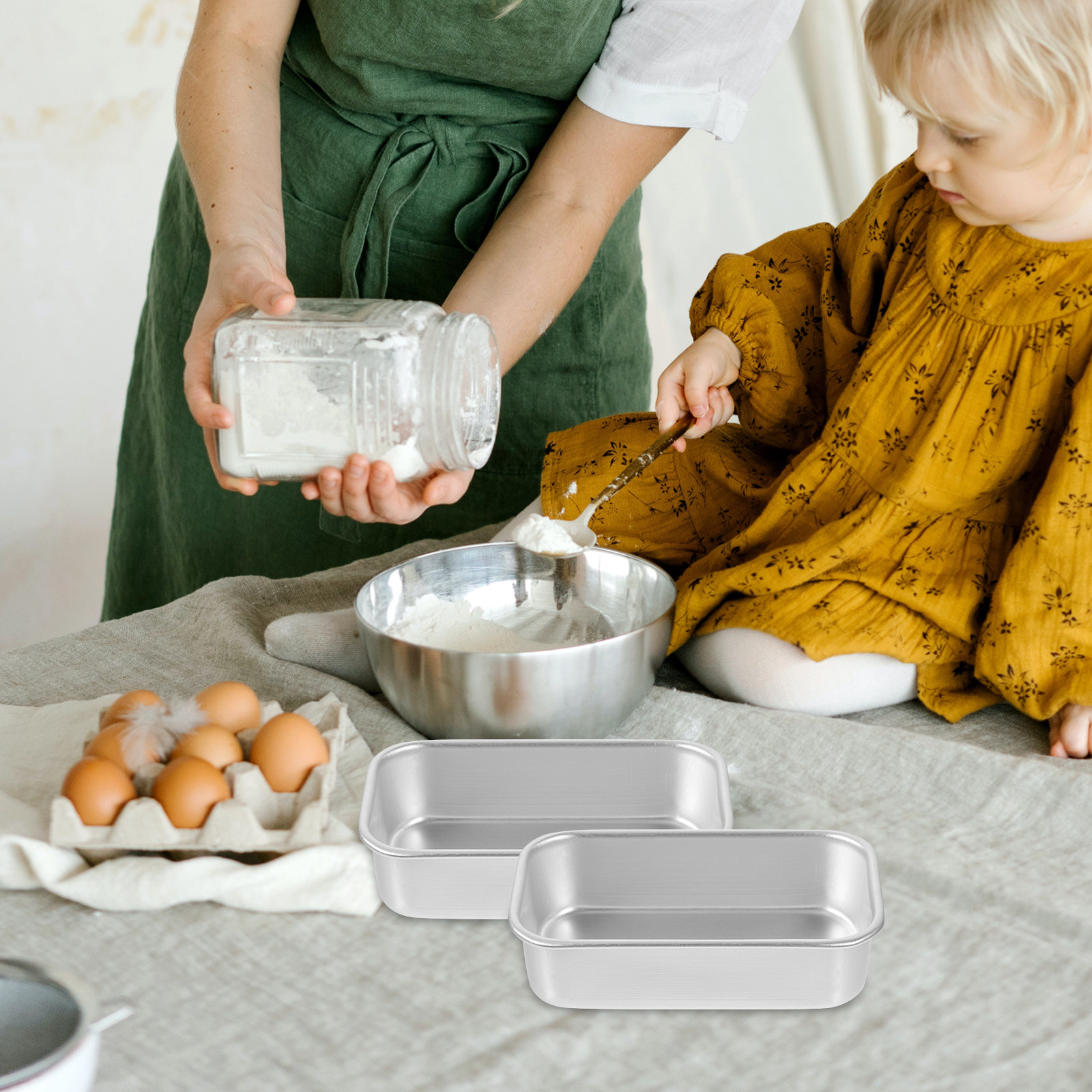 6pcs Square Cake Mold Tray Non - Kitchen Baking Cake incelemesi ve fiyatı