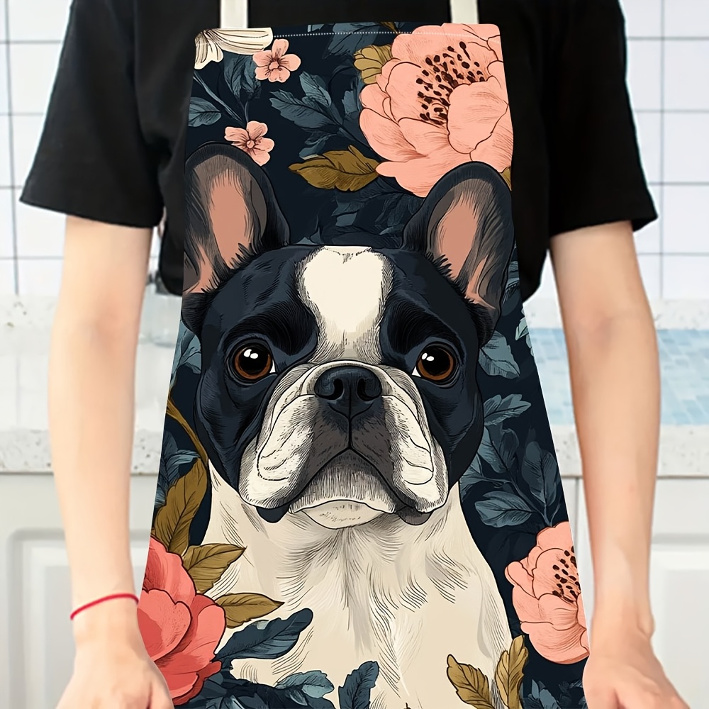 French Bulldog Floral Apron -  - Kitchen Baking Gift Ideas incelemesi ve fiyatı