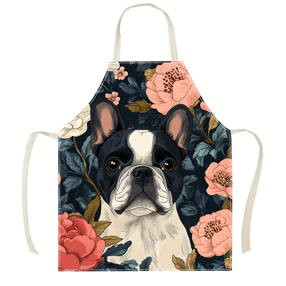 French Bulldog Floral Apron -  - Kitchen Baking Gift Ideas incelemesi ve fiyatı