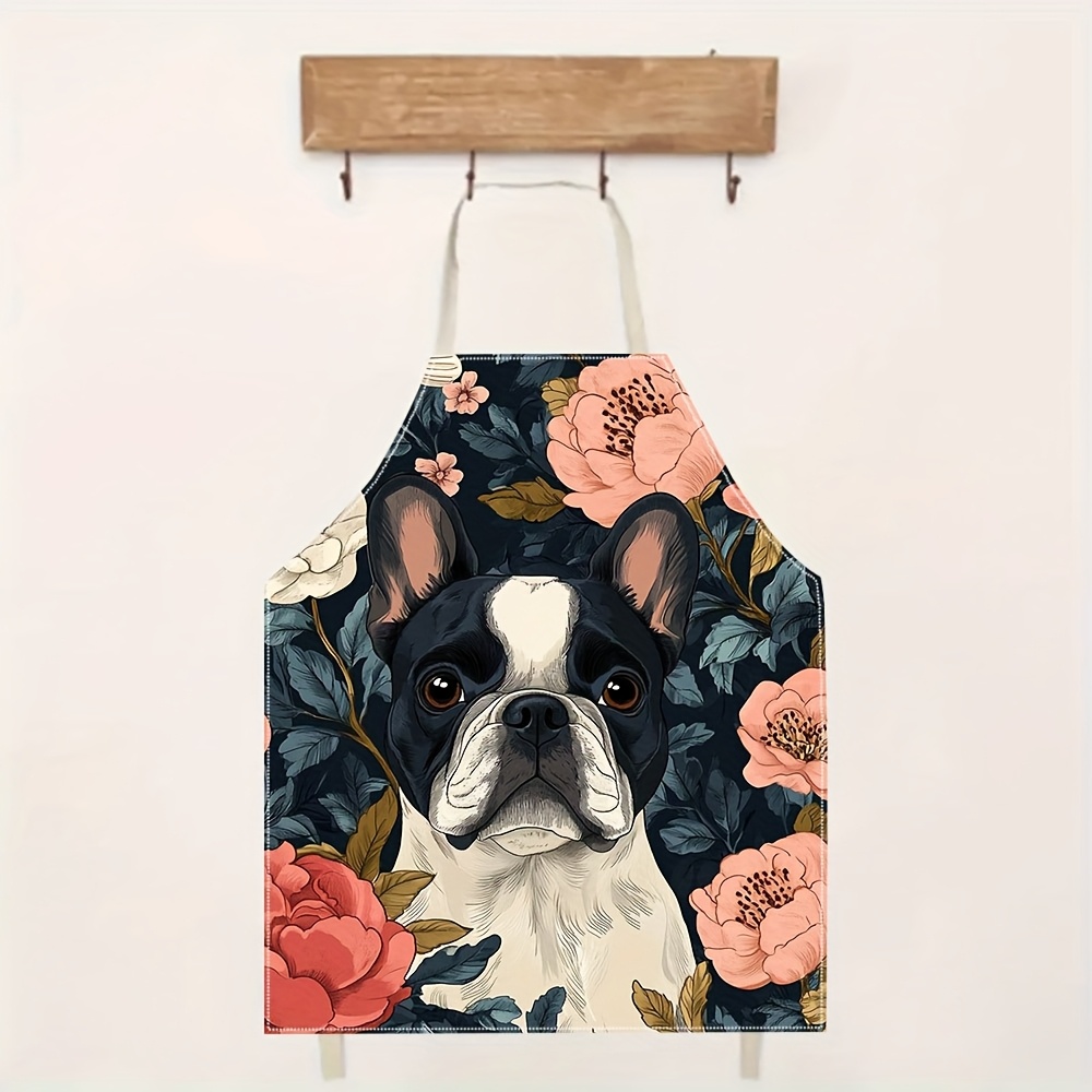 French Bulldog Floral Apron -  - Kitchen Baking Gift Ideas incelemesi ve fiyatı