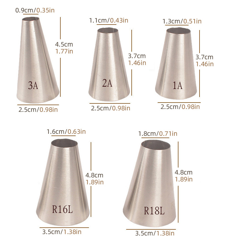 5pcs/set Large Size Round Pipi - Kitchen And Baking Equipment incelemesi ve fiyatı