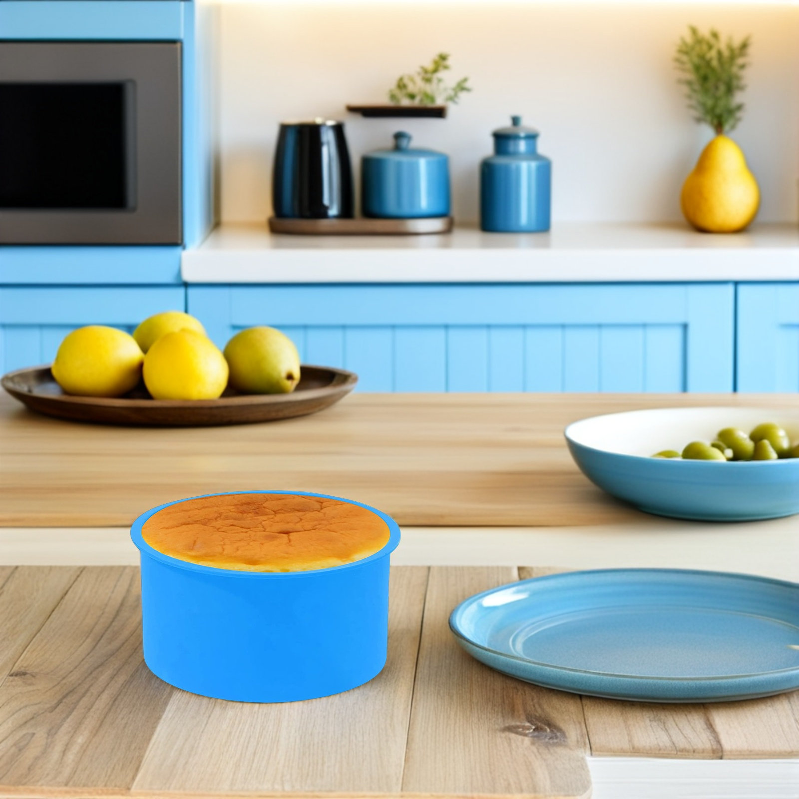 4Pcs Silicone Cake Mold Non-St - Muffin Tin Nonstick incelemesi ve fiyatı