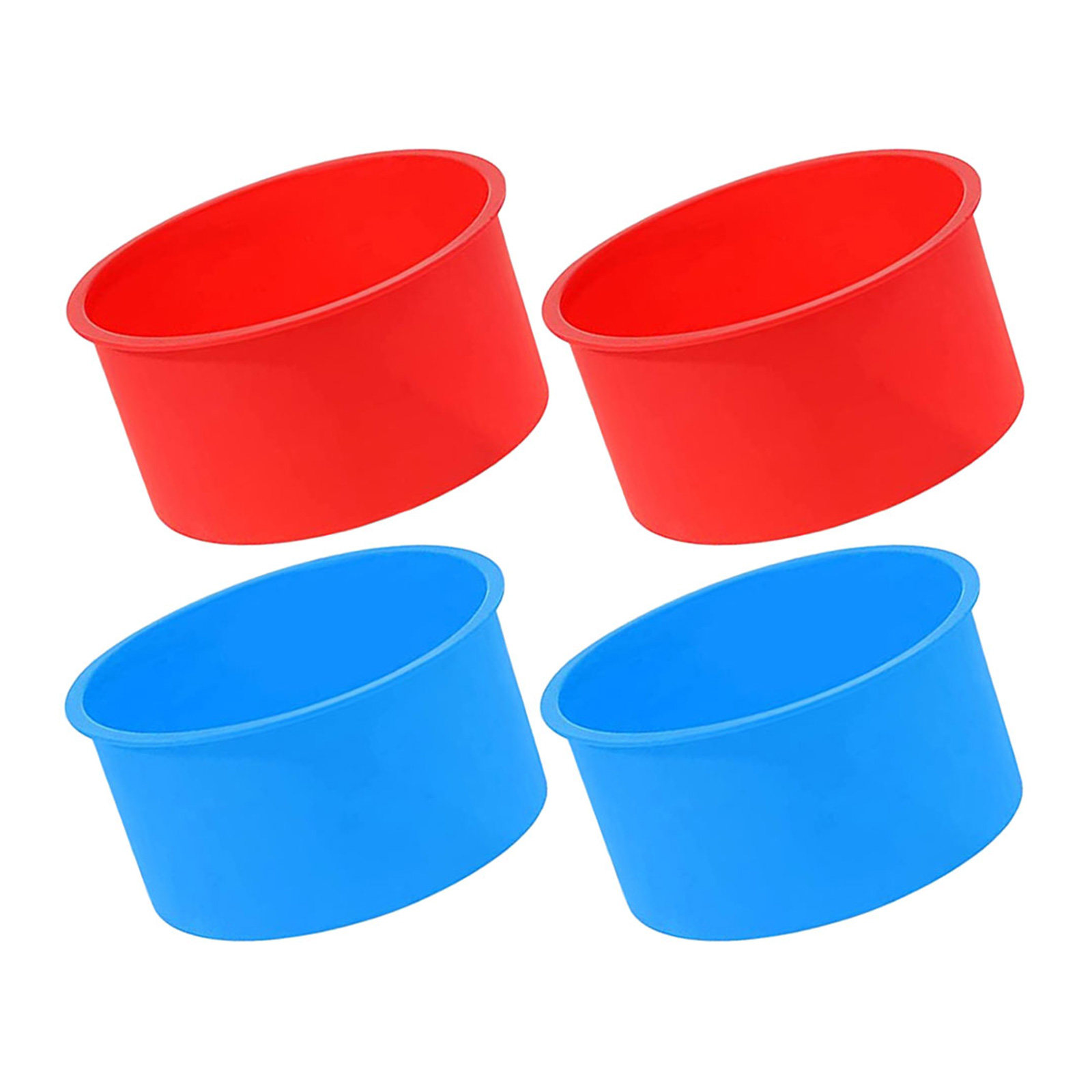 4Pcs Silicone Cake Mold Non-St - Muffin Tin Nonstick incelemesi ve fiyatı
