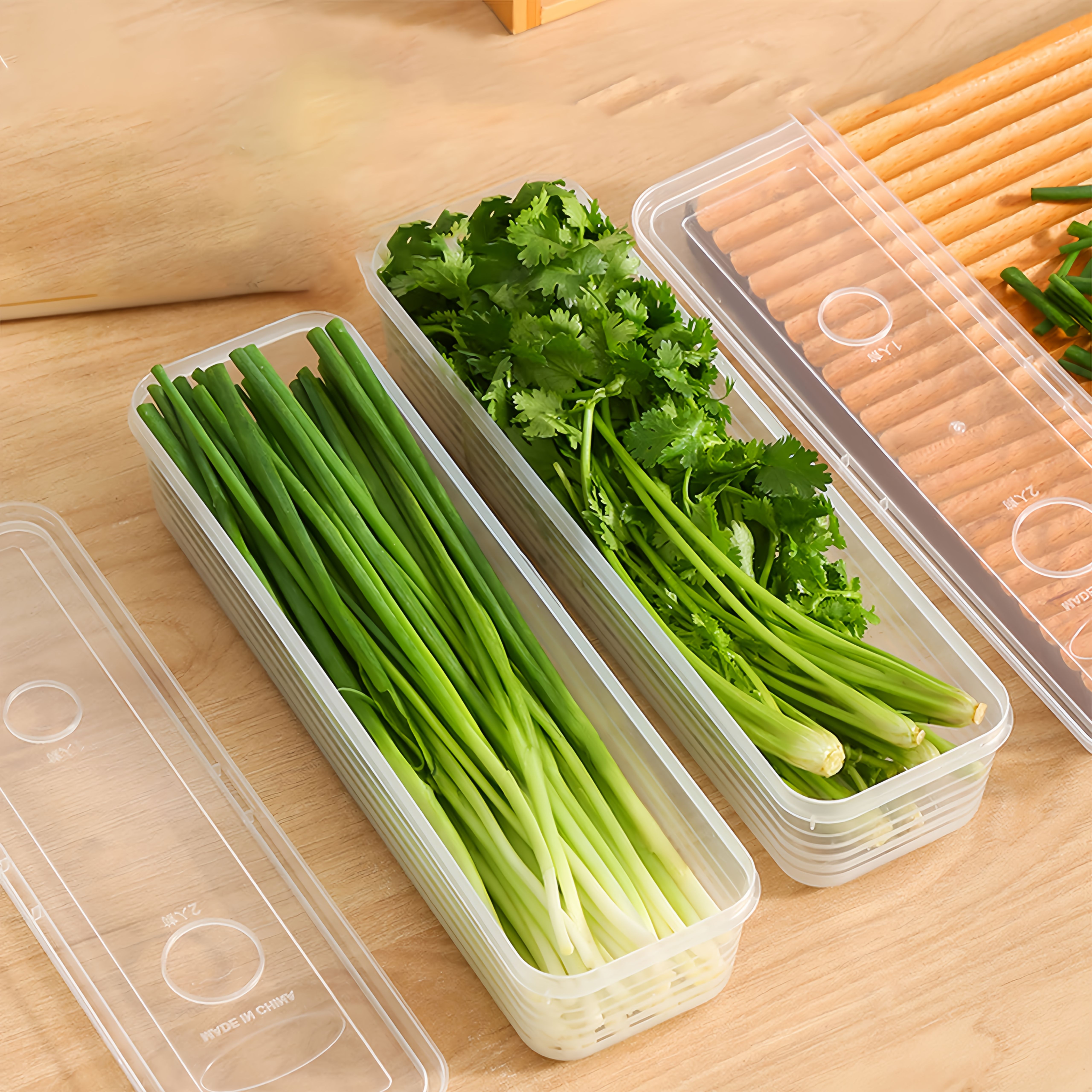 2/4/6pcs Food Vegetable Storag - Kitchen Baking Tray Storage incelemesi ve fiyatı
