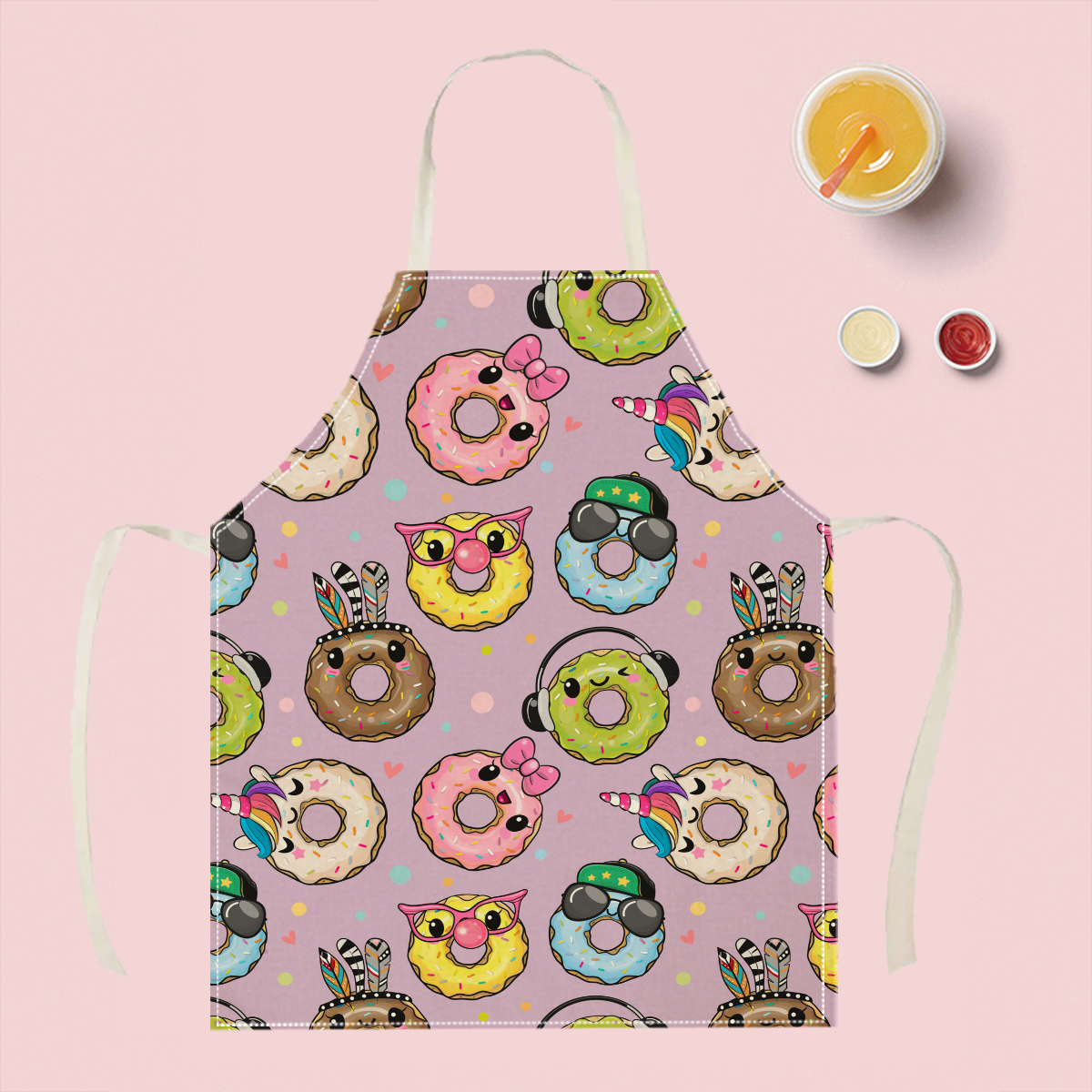 1pc Cute Cartoon Donut Apron F - Kitchen Baking Gift Ideas incelemesi ve fiyatı