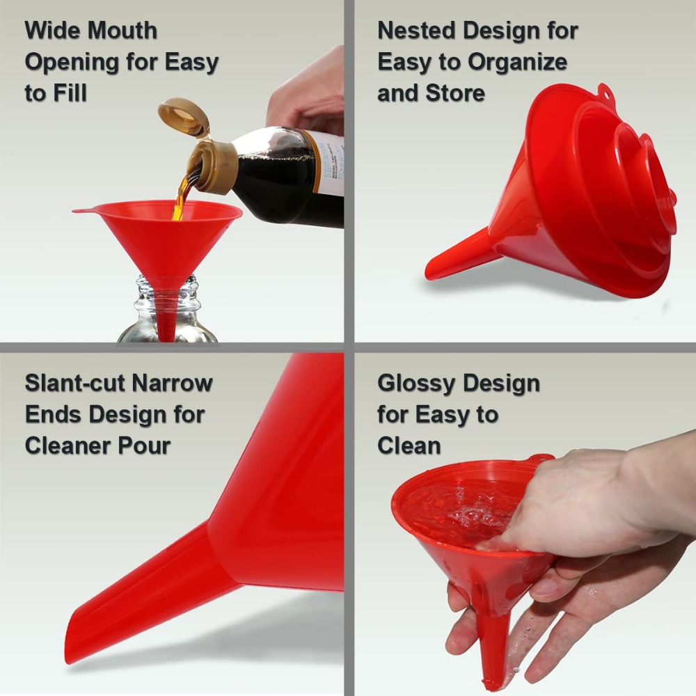 4-piece/set Kitchen Funnel Sui - Miniature Baking Kitchen incelemesi ve fiyatı