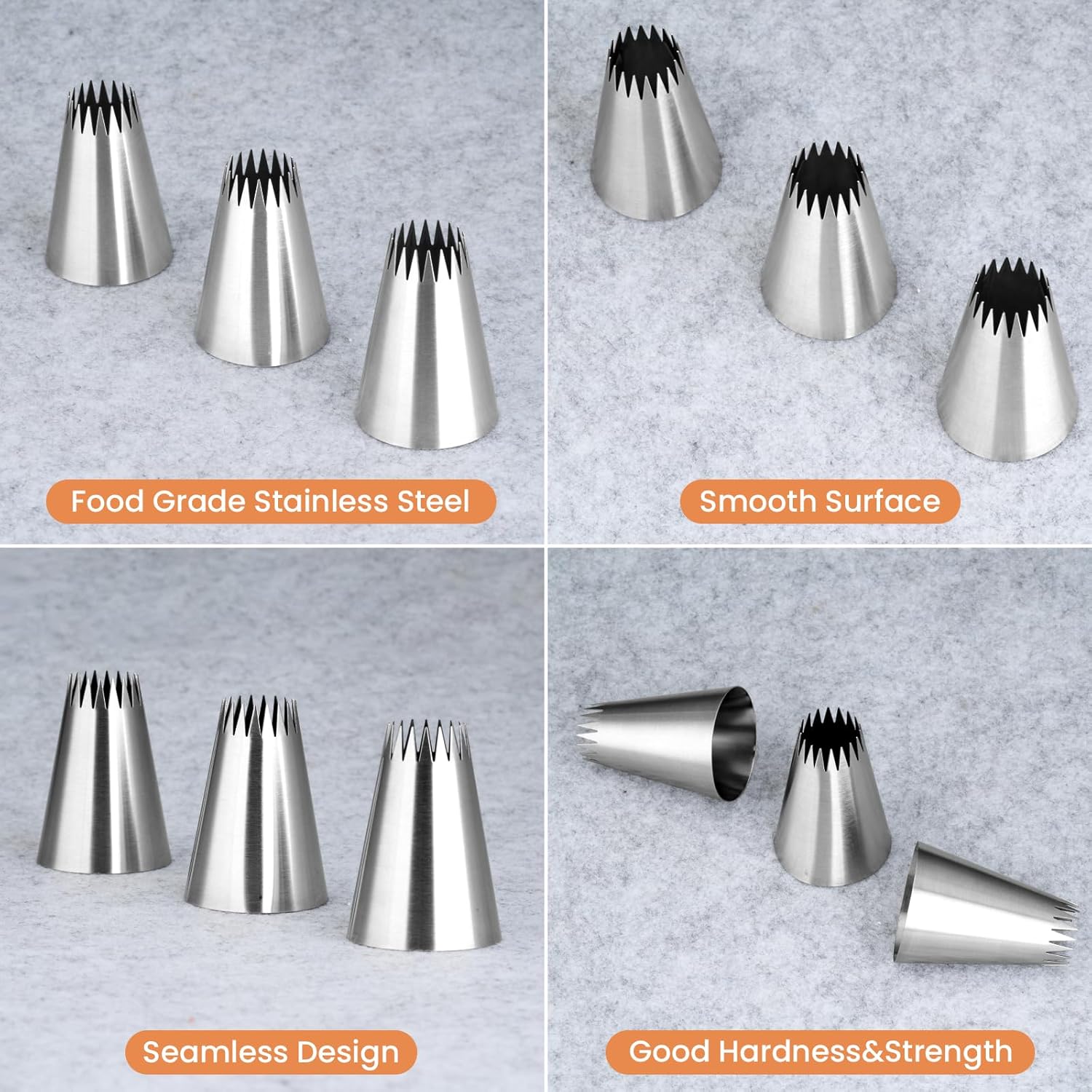 3Pcs Piping Bags and Tips Set, - Kitchen And Baking Equipment incelemesi ve fiyatı