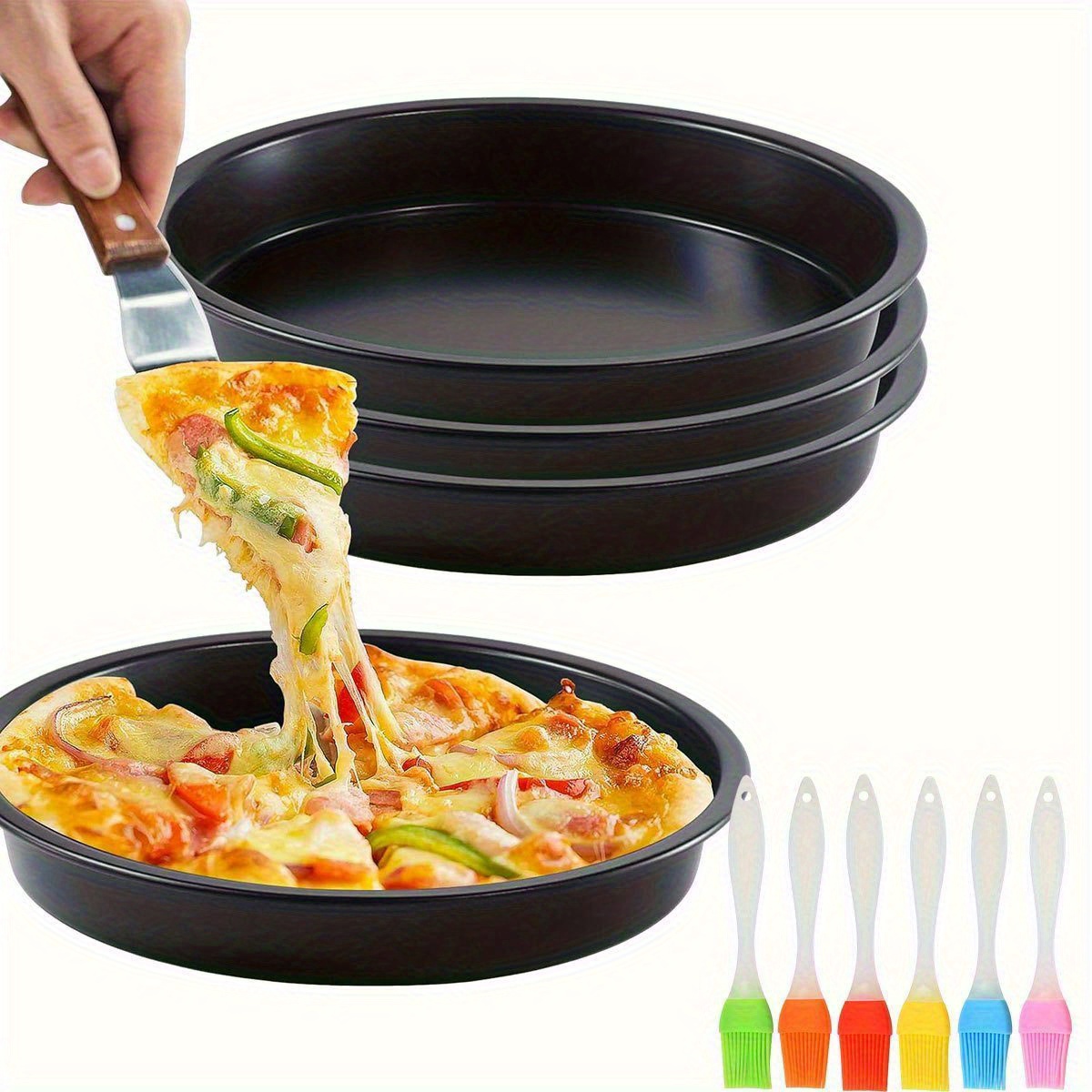 6/8/9/10inch Non-Stick Pizza T - Kitchen Baking Brush incelemesi ve fiyatı
