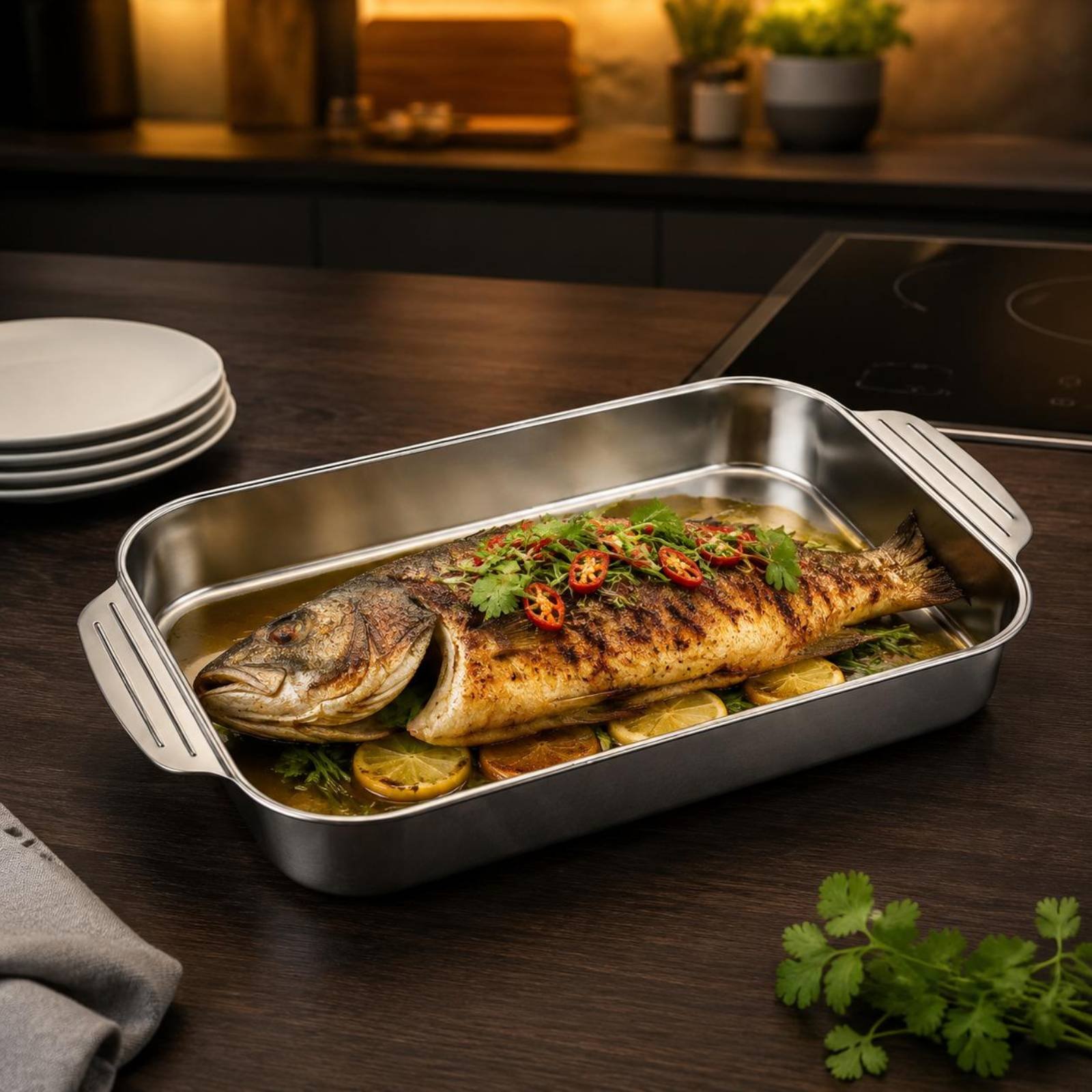 Stainless Steel Roasting Pan R - Kitchen Baking Corner incelemesi ve fiyatı