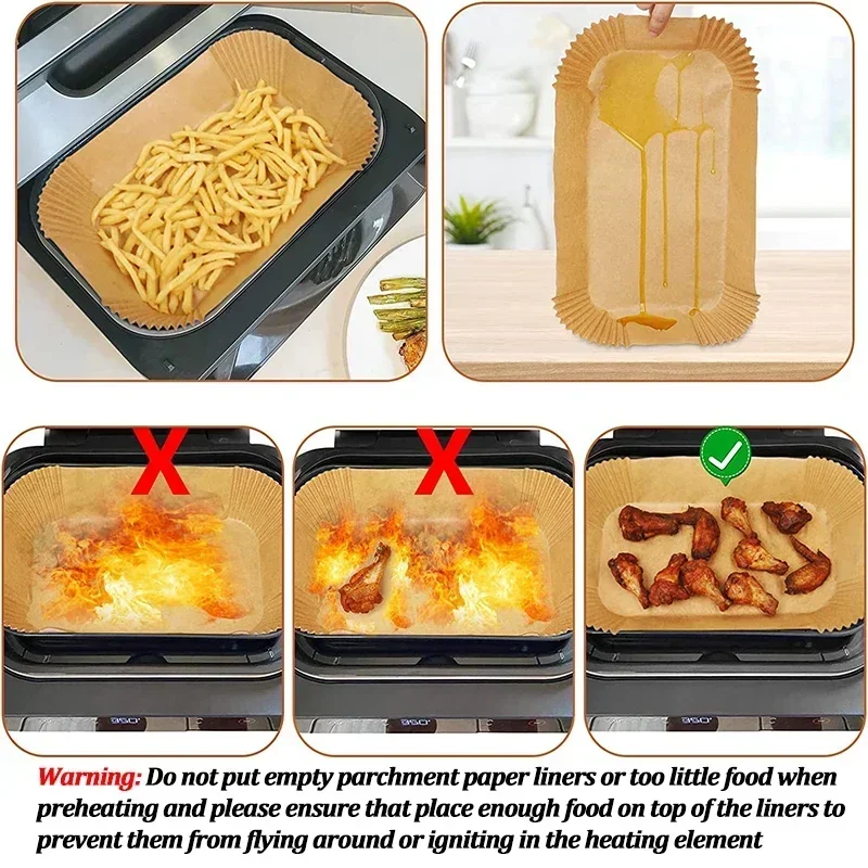 Disposable Air Fryer Paper Non - Kitchen Baking Store incelemesi ve fiyatı
