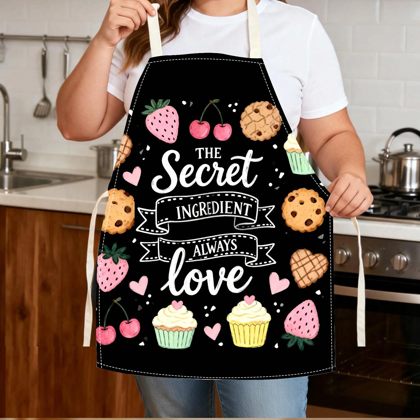 Warm Pink And Black Dessert He - Kitchen Baking Gift Ideas incelemesi ve fiyatı