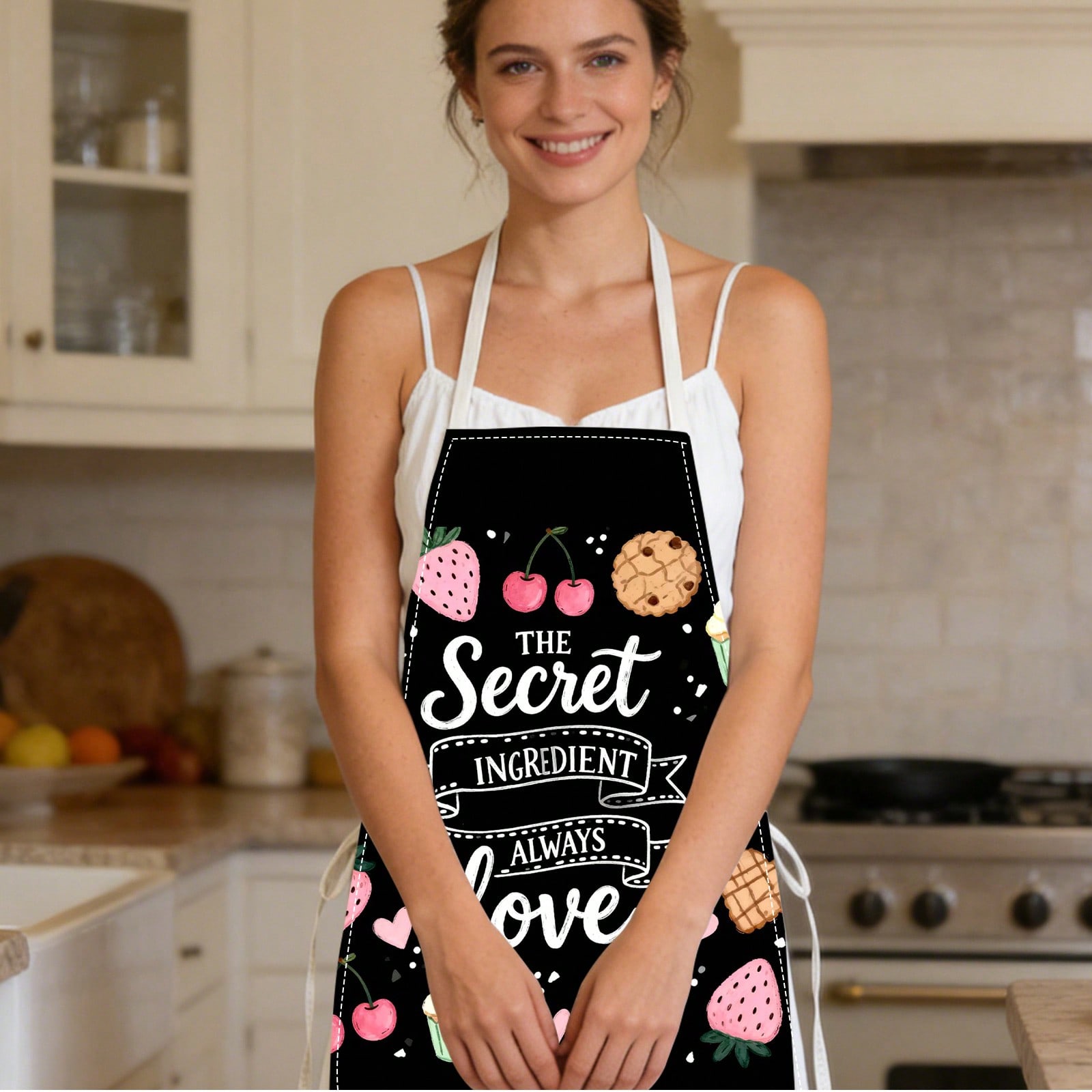 Warm Pink And Black Dessert He - Kitchen Baking Gift Ideas incelemesi ve fiyatı