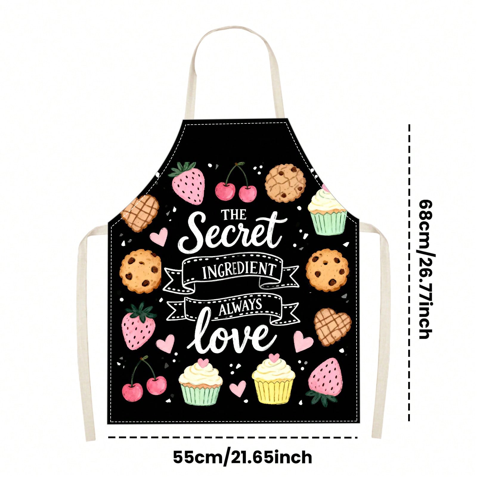 Warm Pink And Black Dessert He - Kitchen Baking Gift Ideas incelemesi ve fiyatı