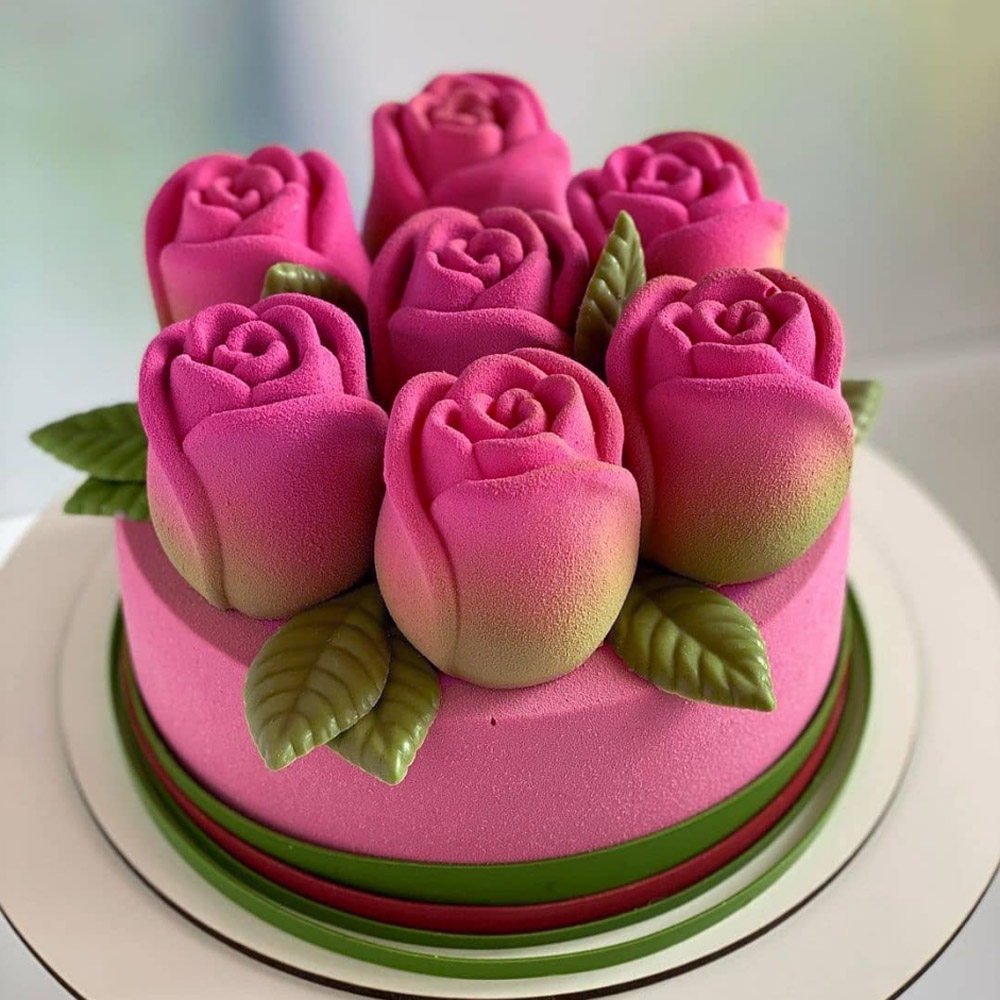 Valentine's Day 15-Cell Rose B - Baking Kitchen Design incelemesi ve fiyatı