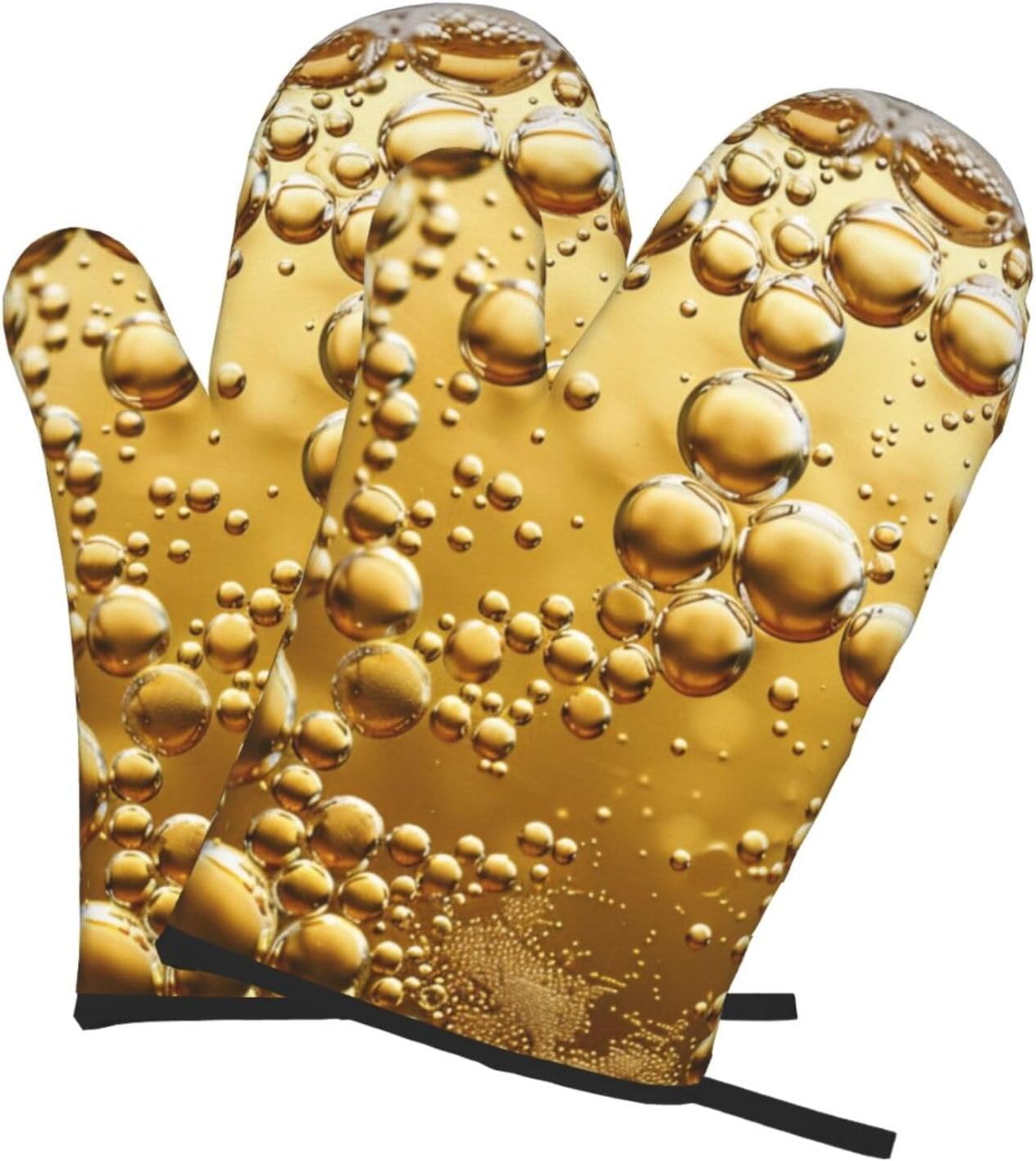 Beer Bubble Printed Oven Mitts - Kitchen Baking Gift Ideas incelemesi ve fiyatı