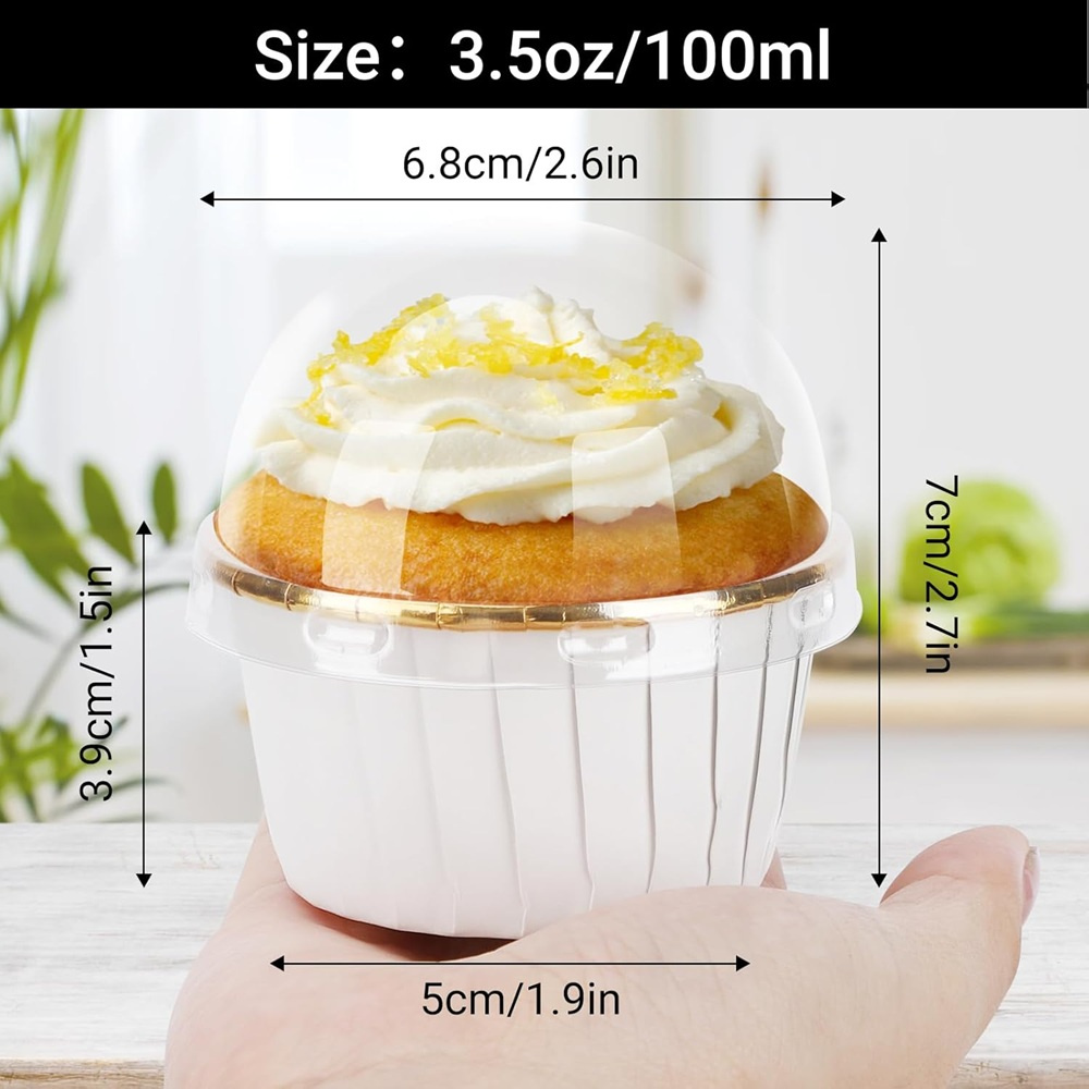50 pcs Muffins Cup Paper Cupca - Kitchen Baking Cake incelemesi ve fiyatı