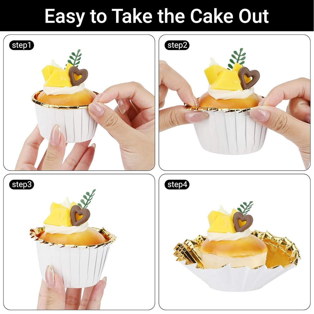 50 pcs Muffins Cup Paper Cupca - Kitchen Baking Cake incelemesi ve fiyatı