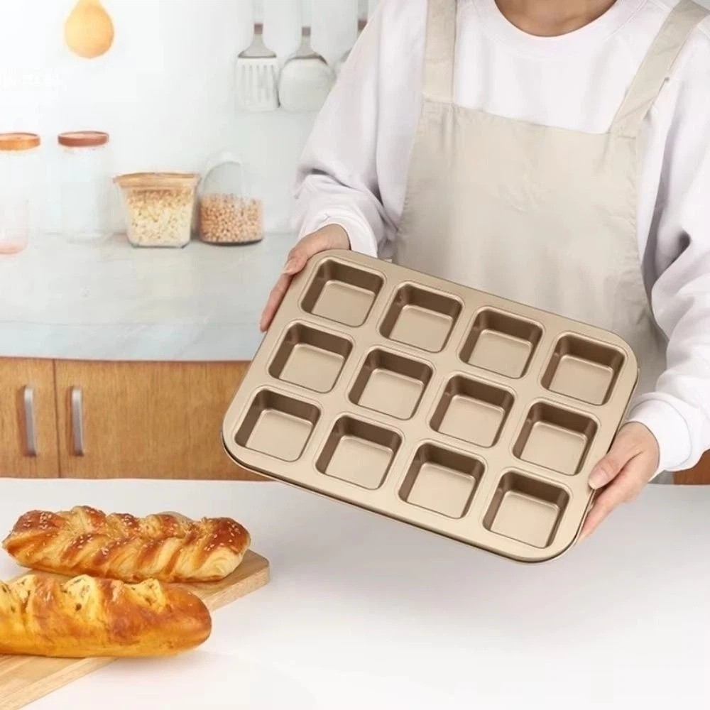 12 Cavity Square Muffin Tin Sq - Muffin Tin Nonstick incelemesi ve fiyatı