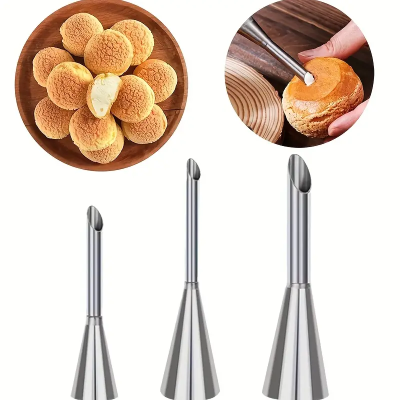 3pcs Cream Icing Piping Nozzle - Kitchen And Baking Equipment incelemesi ve fiyatı