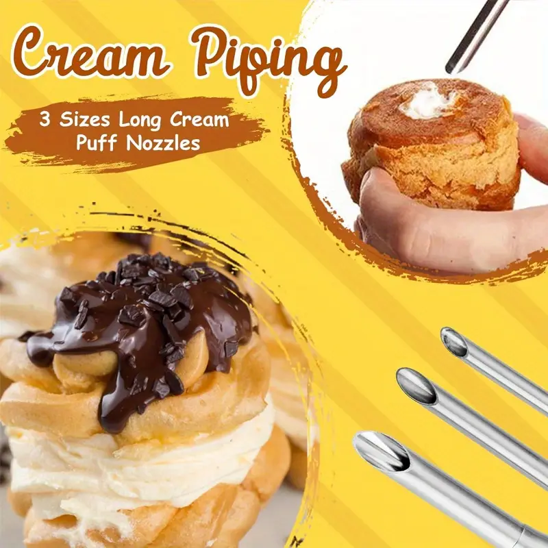 3pcs Cream Icing Piping Nozzle - Kitchen And Baking Equipment incelemesi ve fiyatı