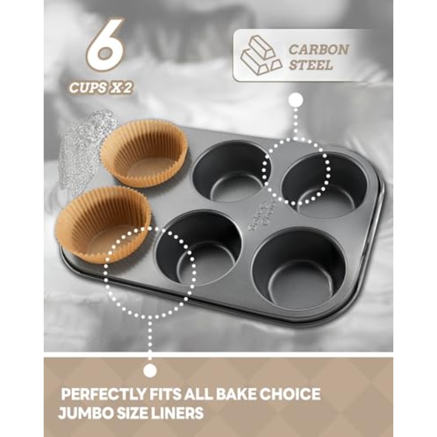 2 Pack Jumbo Muffin Pan for Ba - Muffin Tin Nonstick incelemesi ve fiyatı
