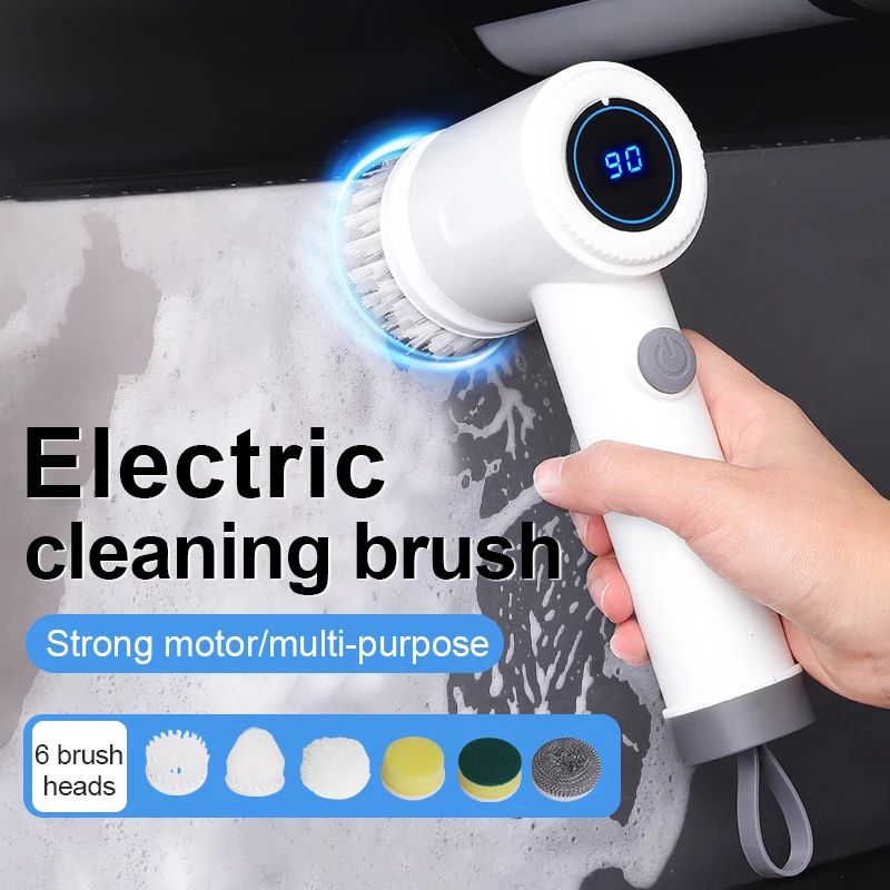 Electric Spin Scrubber, 6 Repl - Kitchen Job incelemesi ve fiyatı