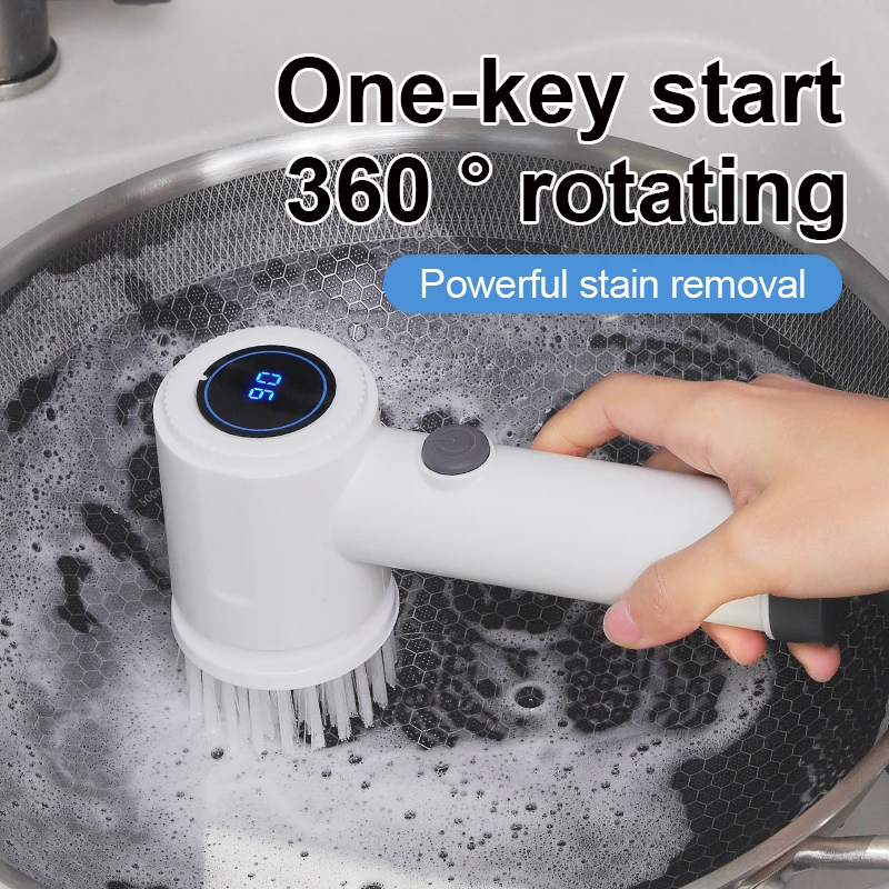 Electric Spin Scrubber, 6 Repl - Kitchen Job incelemesi ve fiyatı