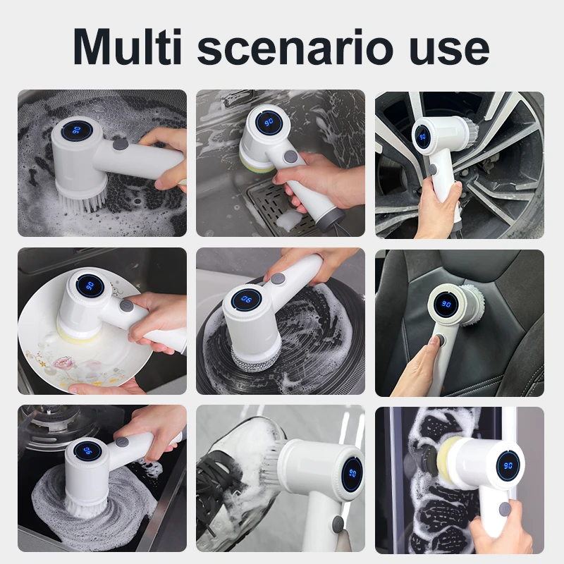 Electric Spin Scrubber, 6 Repl - Kitchen Job incelemesi ve fiyatı