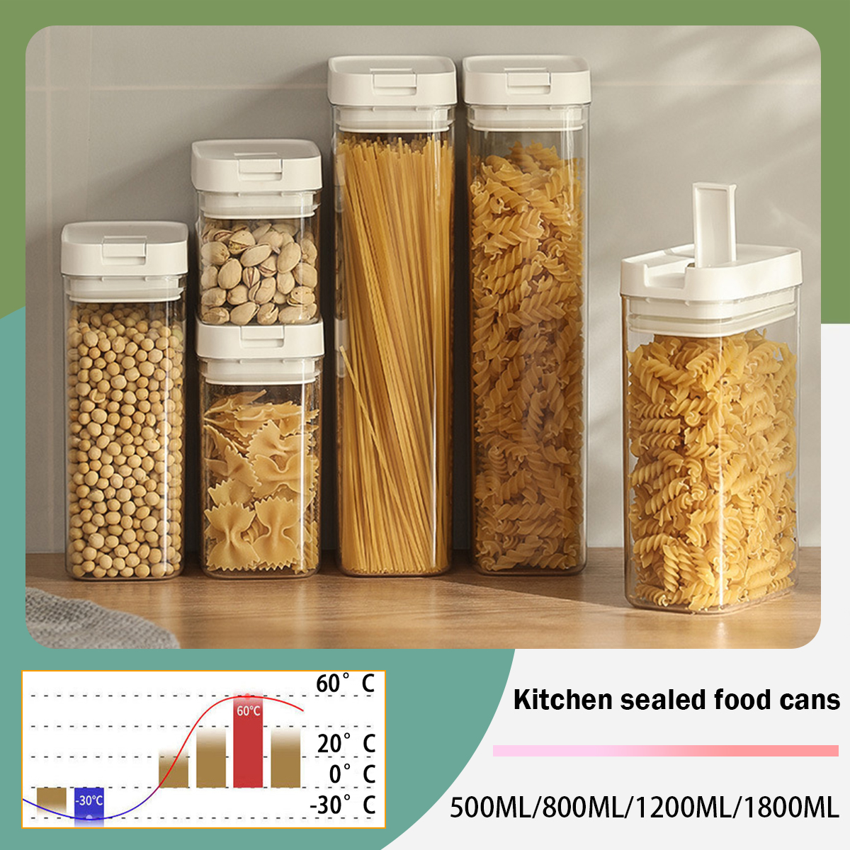 Pasta Storage Box Transparent  - Kitchen Bank incelemesi ve fiyatı