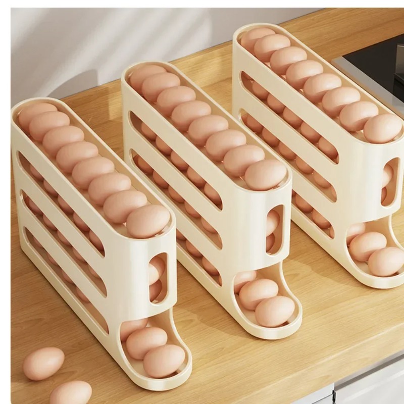 4 Layers Automatic Rolling Egg - Kitchen Baking Tray Storage incelemesi ve fiyatı