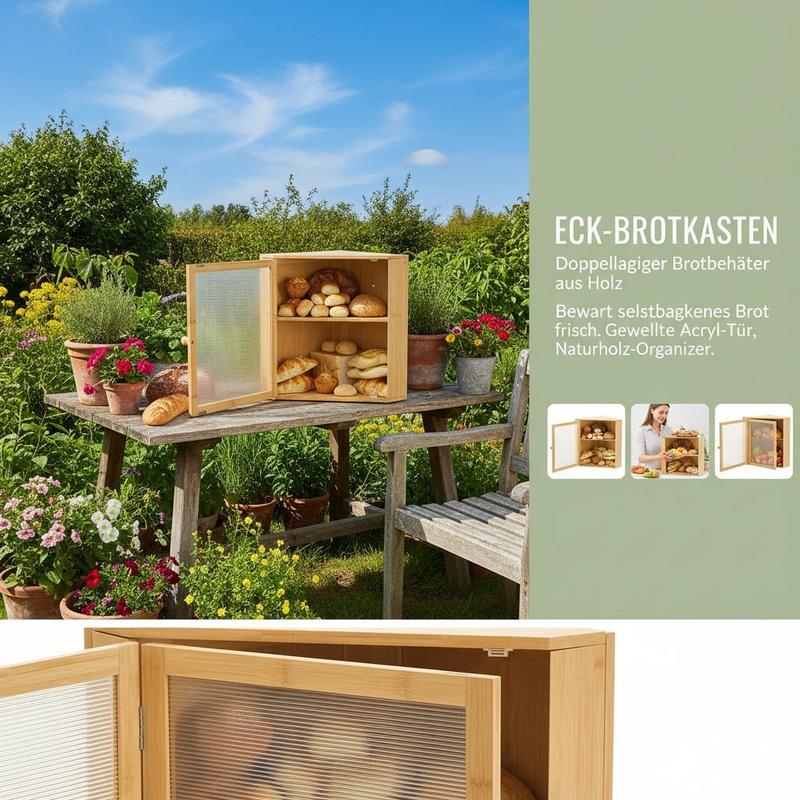 Corner Bread Box for Kitchen C - Kitchen Baking Corner incelemesi ve fiyatı