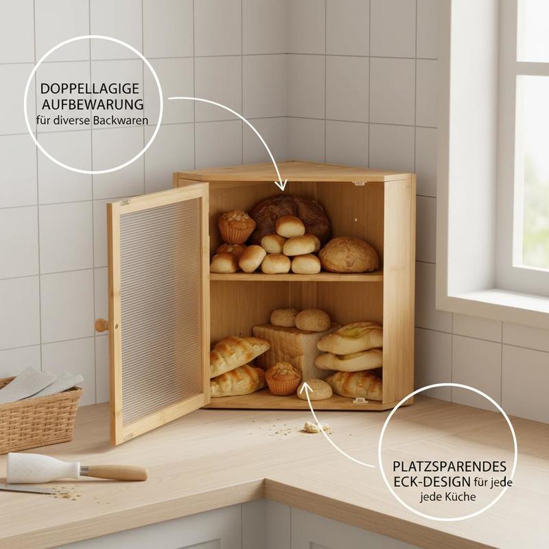 Corner Bread Box for Kitchen C - Kitchen Baking Corner incelemesi ve fiyatı