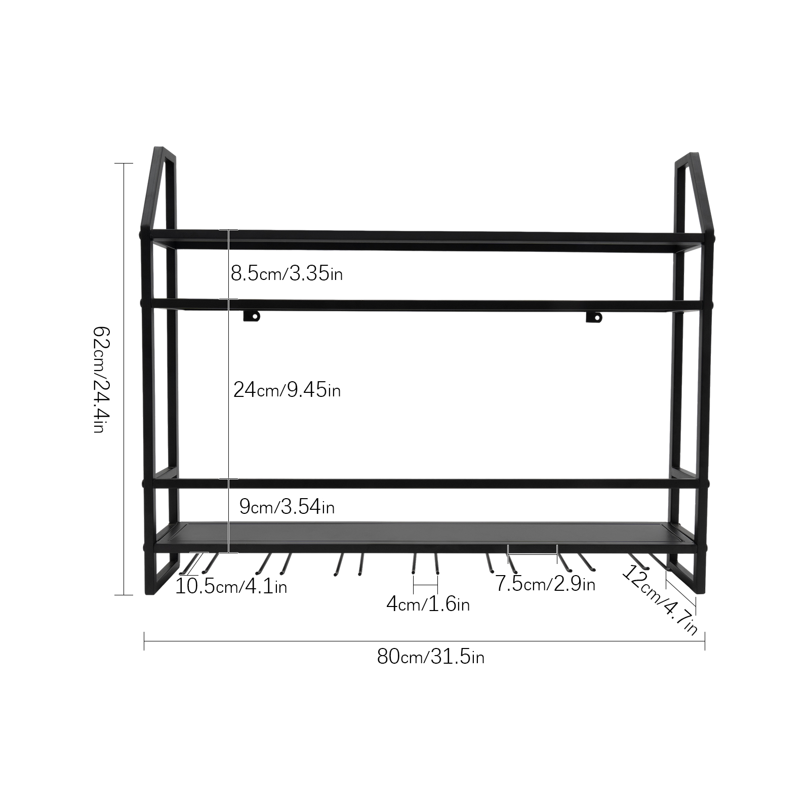 Double-layer Wine Rack Wall-Mo - Kitchen Zo incelemesi ve fiyatı