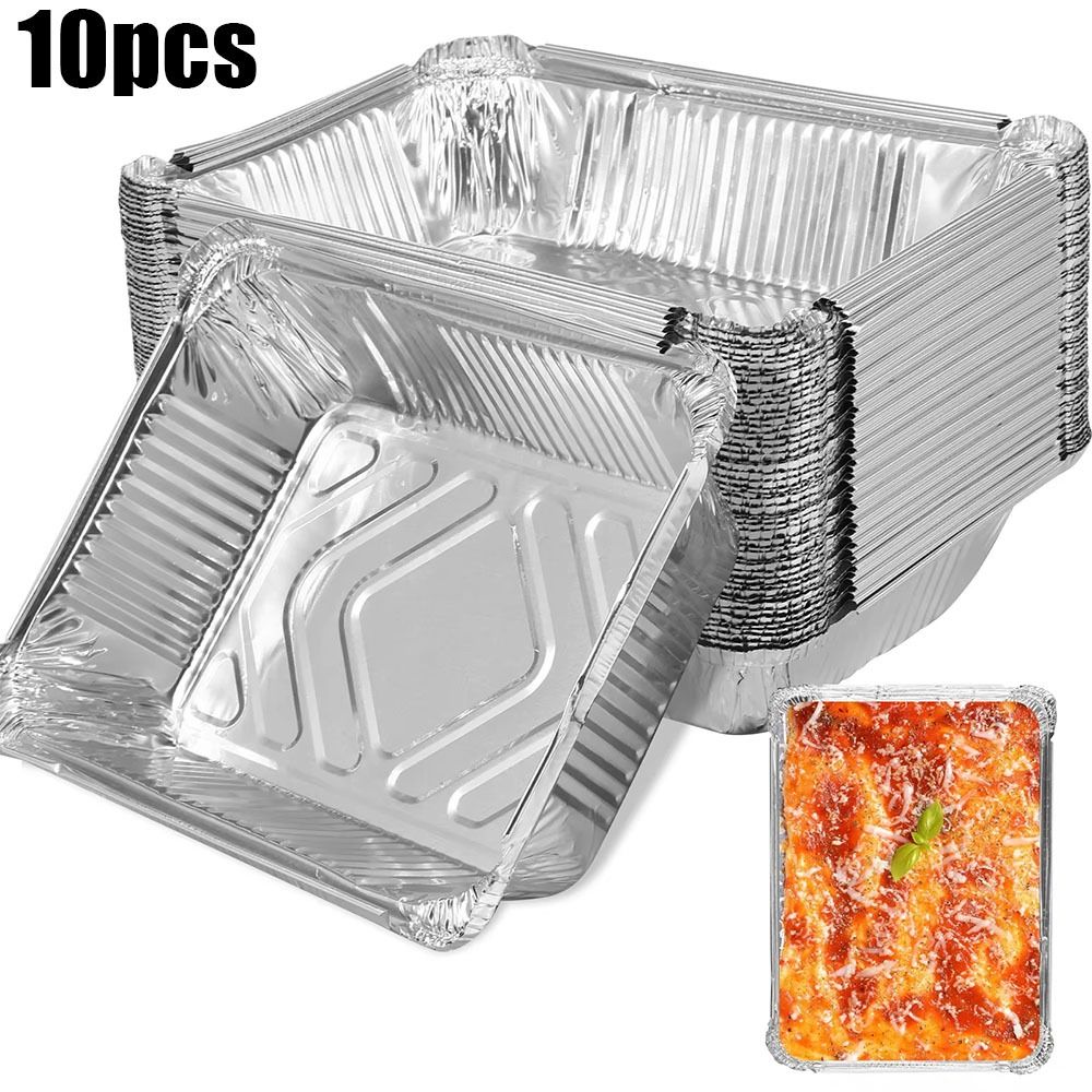 10PCS Disposable Aluminum Foil - Kitchen Baking Tray Storage incelemesi ve fiyatı