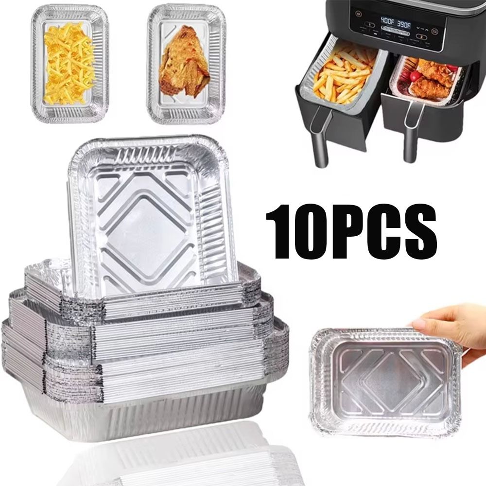 10PCS Disposable Aluminum Foil - Kitchen Baking Tray Storage incelemesi ve fiyatı