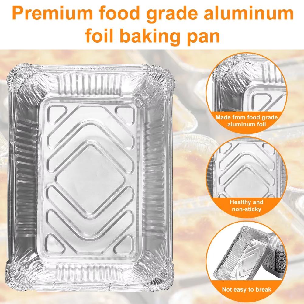 10PCS Disposable Aluminum Foil - Kitchen Baking Tray Storage incelemesi ve fiyatı