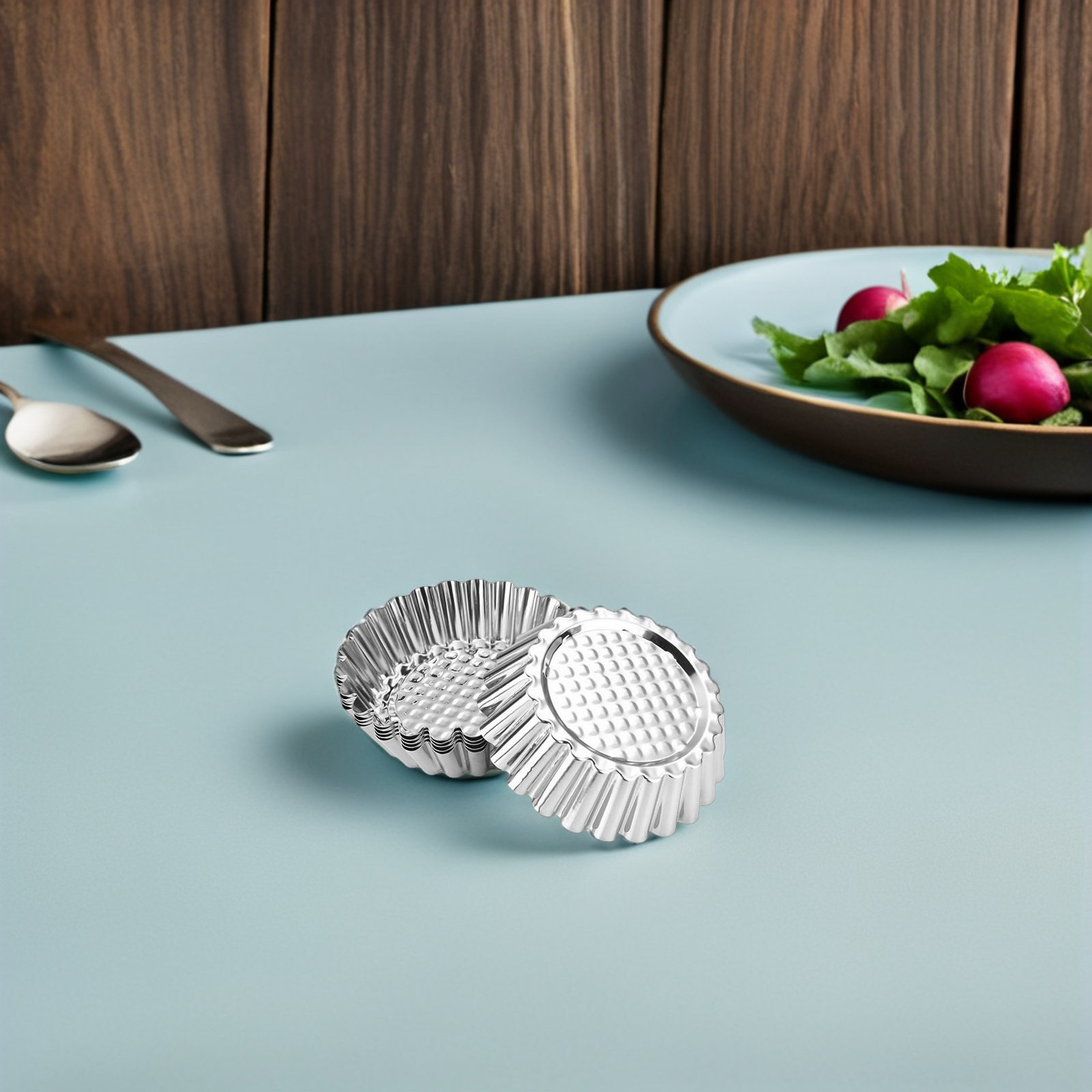 20Pcs Mini Egg Tart Molds Stai - Muffin Tin Nonstick incelemesi ve fiyatı