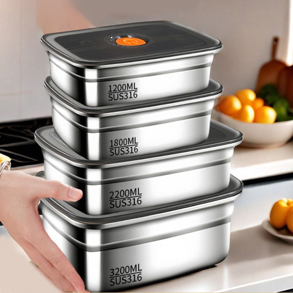 Stainless Steel Lunch Box Bent - Kitchen Baking Tray Storage incelemesi ve fiyatı