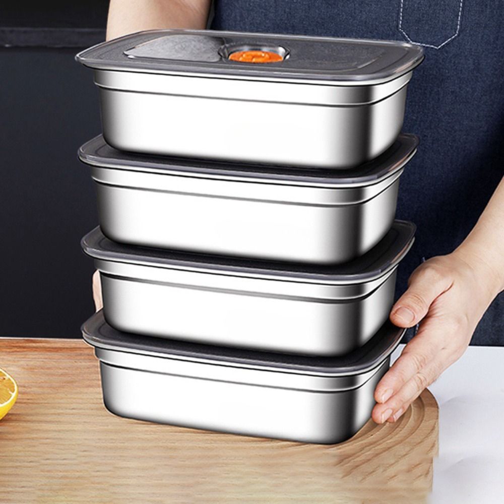 Stainless Steel Lunch Box Bent - Kitchen Baking Tray Storage incelemesi ve fiyatı