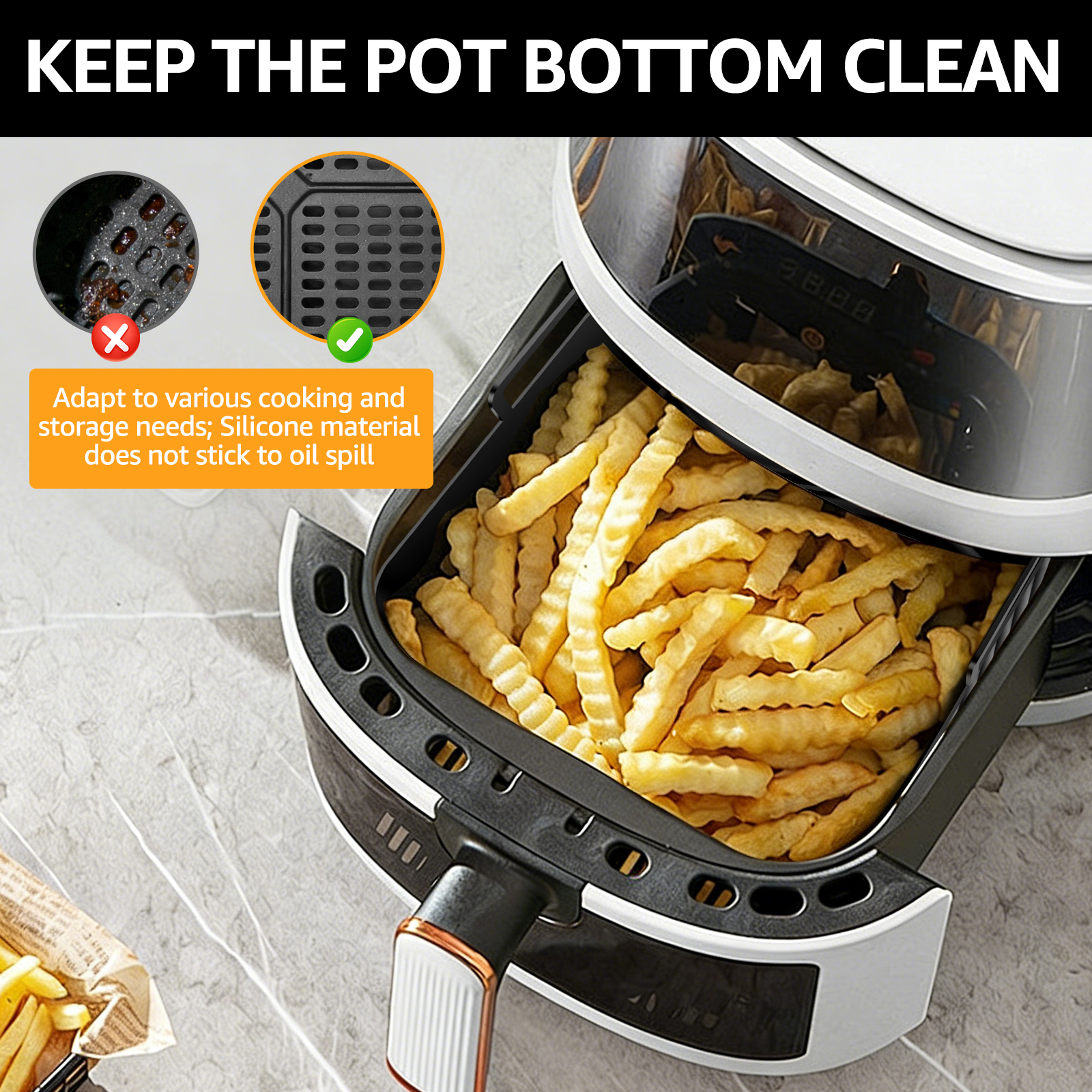 2Pcs Air Fryer Silicone Liners - Kitchen And Baking Equipment incelemesi ve fiyatı
