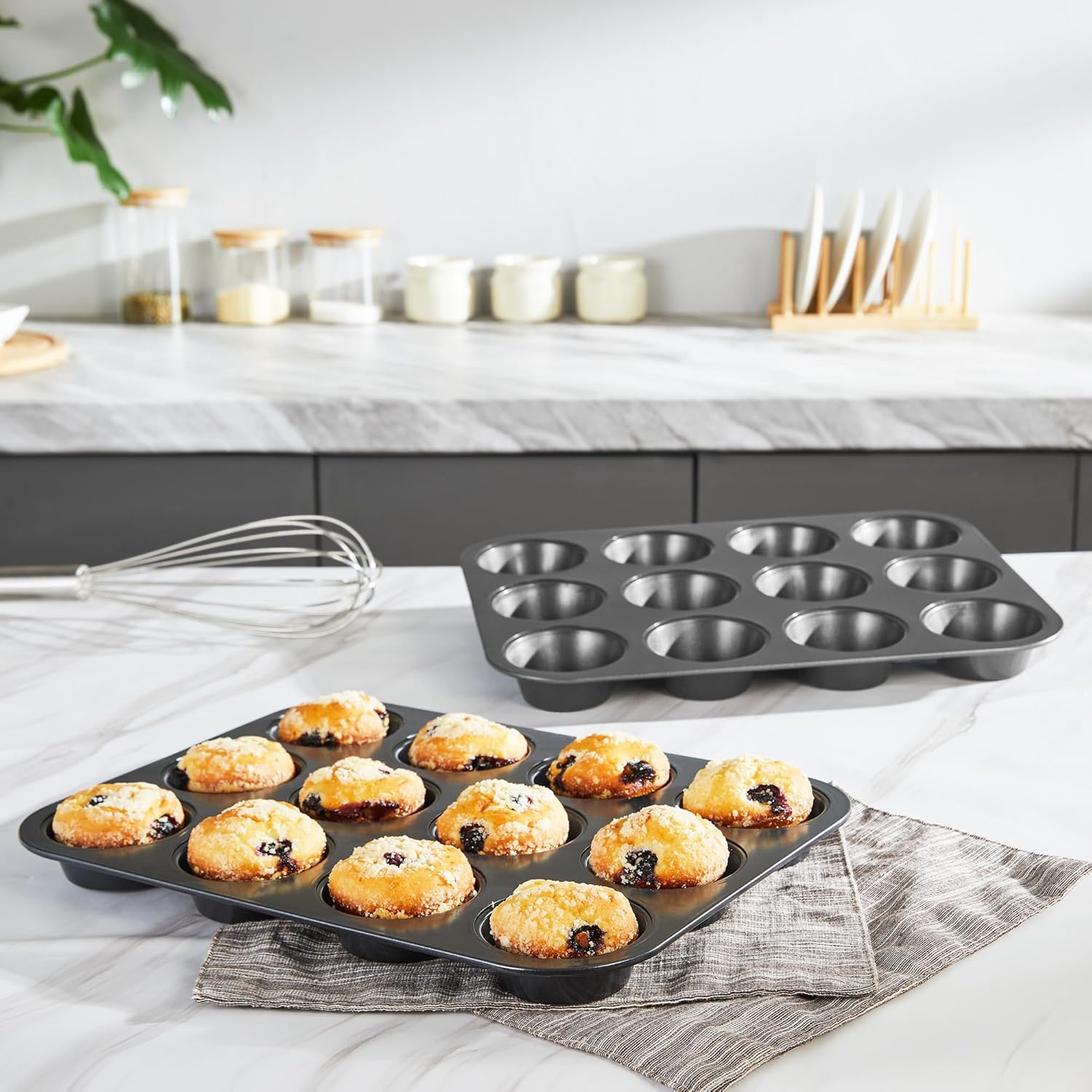 HONGBAKE Muffin Pan for Baking - Muffin Tin Nonstick incelemesi ve fiyatı